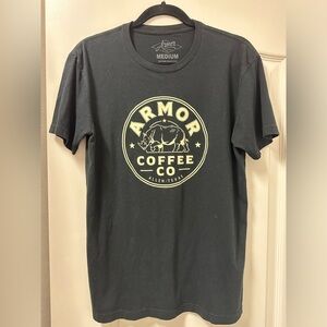 Black and tan size medium Armor Coffee shirt Jenn Todryk brand no demo reno